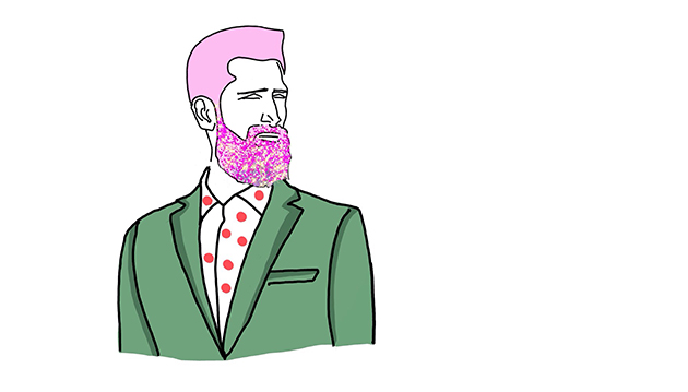 Sketch a holiday beard!
